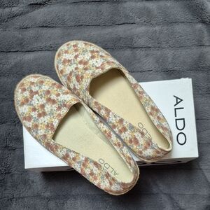 Aldo Floral Espadrille Slip-on Shoes Size 7.5, New With Tags